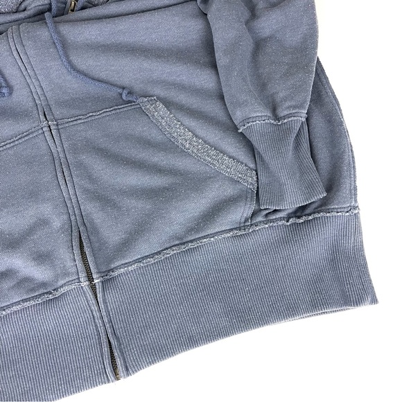 Aerie Soft Slouchy Oversized Full Zip Hoodie in Blue - Picture 6 of 6